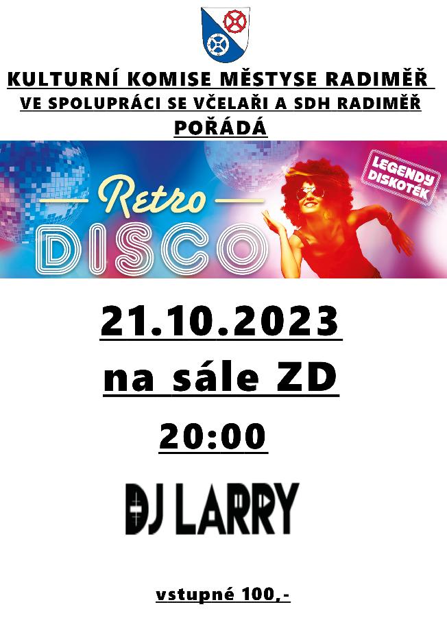 RETRO DISKOTÉKA – Městys Radiměř
